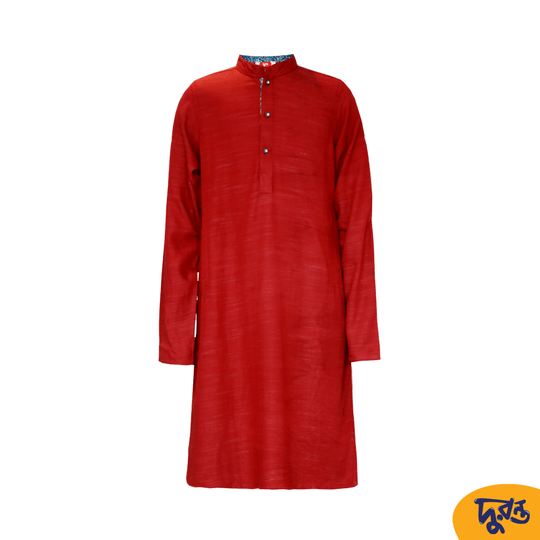 Maroon Cotton Panjabi for 7 to 12years Boys